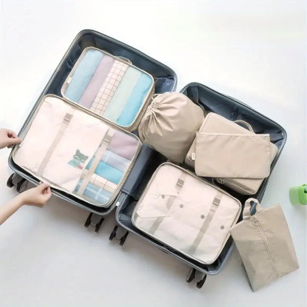 10 Piece Suitcase Organizer Waterproof Packing Cubes Multifunctional Travel Packing Organisers