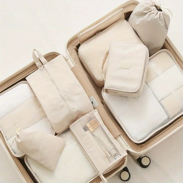 10 Piece Suitcase Organizer Waterproof Packing Cubes Multifunctional Travel Packing Organisers
