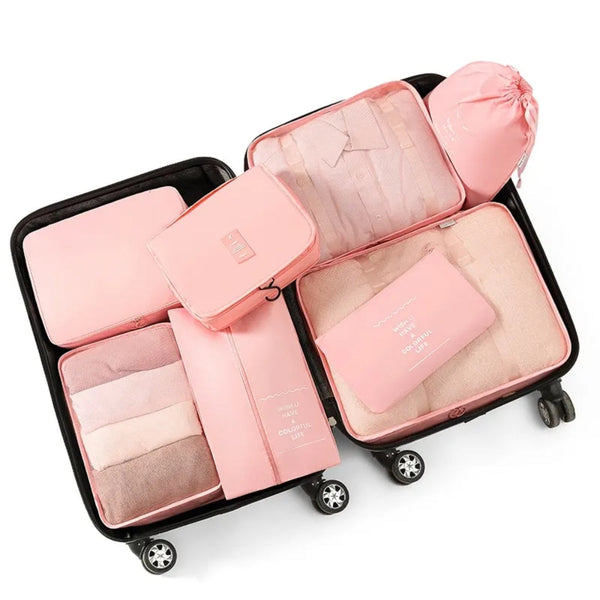 10 Piece Suitcase Organizer Waterproof Packing Cubes Multifunctional Travel Packing Organisers