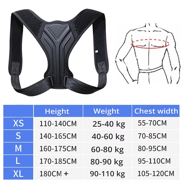Back Shoulder Posture Corrector Belt Seat & Posture Cushions