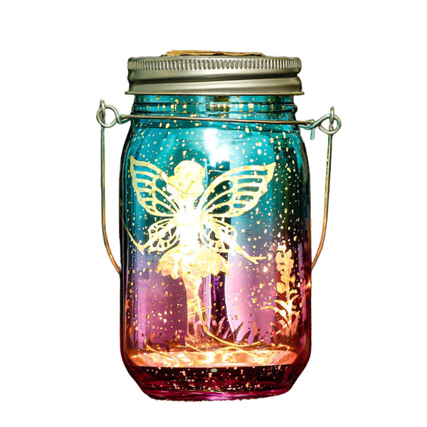 Solar Mason Jar Light Lantern Fairy Lights Hanging Standing Lamp Lanterns