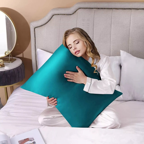 2Pcs Mulberry Silk Pillow Case Slip Protector Genuine Pillow Cases