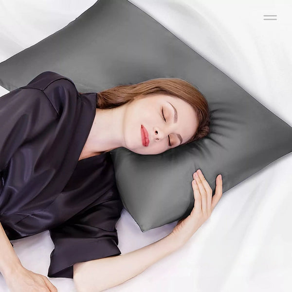 2Pcs Mulberry Silk Pillow Case Slip Protector Genuine Pillow Cases