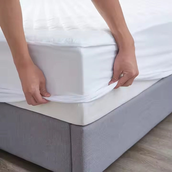 Luxury Fitted Quilted Cotton Cover Mattress Protector Topper Quilt Covers