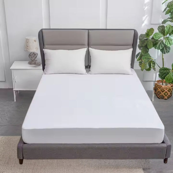 100% Cotton Fitted Mattress Protector Waterproof Mattress Toppers & Protectors