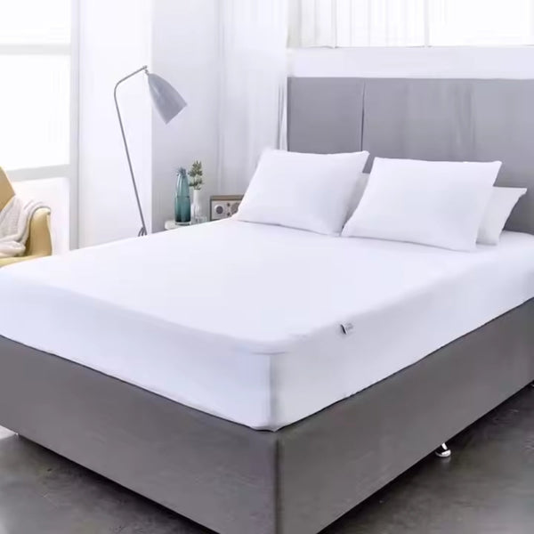 100% Cotton Fitted Mattress Protector Waterproof Mattress Toppers & Protectors