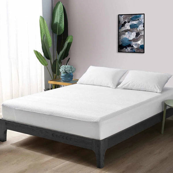 100% Cotton Fitted Mattress Protector Waterproof Mattress Toppers & Protectors