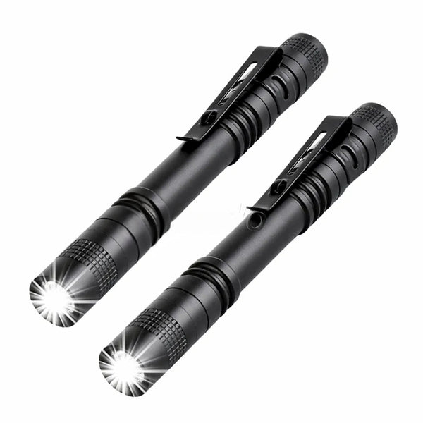 2 Pack Mini Led Torch Super Bright Flashlight Small Lamp Tiny Penlight Flashlights
