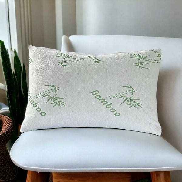 2Pcs Waterproof Bamboo Pillow Protector Case Breathable Slip Zipper Open Pillow Cases