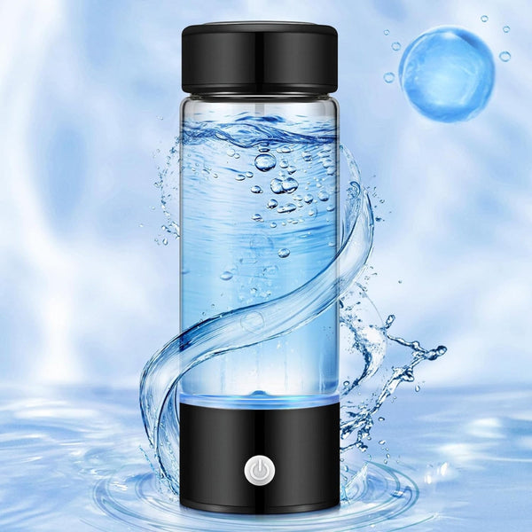 420Ml Hydrogen Rich Portable Water Glass Bottle Alkaline Generator Ionizer Usb Water Filters