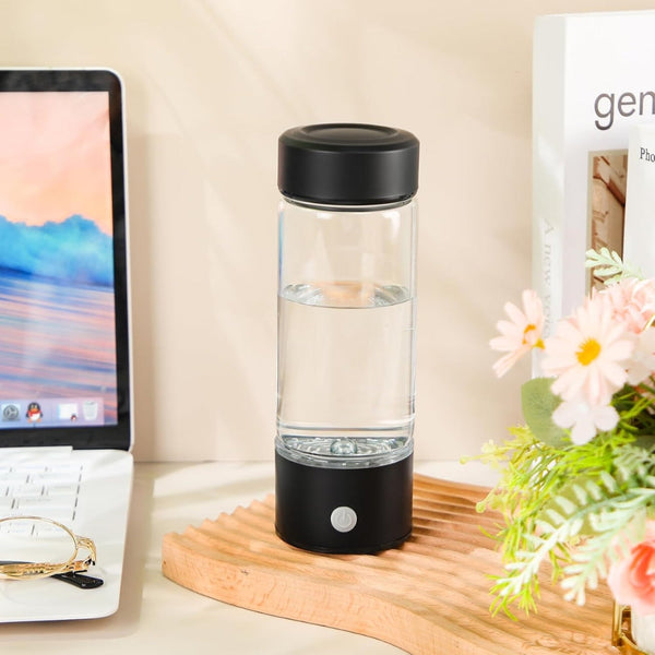 420Ml Hydrogen Rich Portable Water Glass Bottle Alkaline Generator Ionizer Usb Water Filters