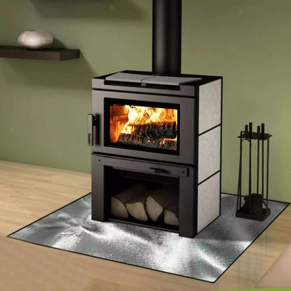 Fireproof Mat Outdoor Lawn Terrace Barbecue Silver Rectangular Protective Barbecue Tools