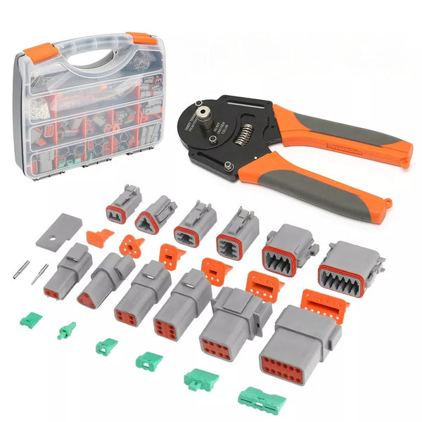 1600Pc Dt Connector Plug With Genuine Deutsch Crimp Tool Auto Marine Other Auto Tools & Supplies
