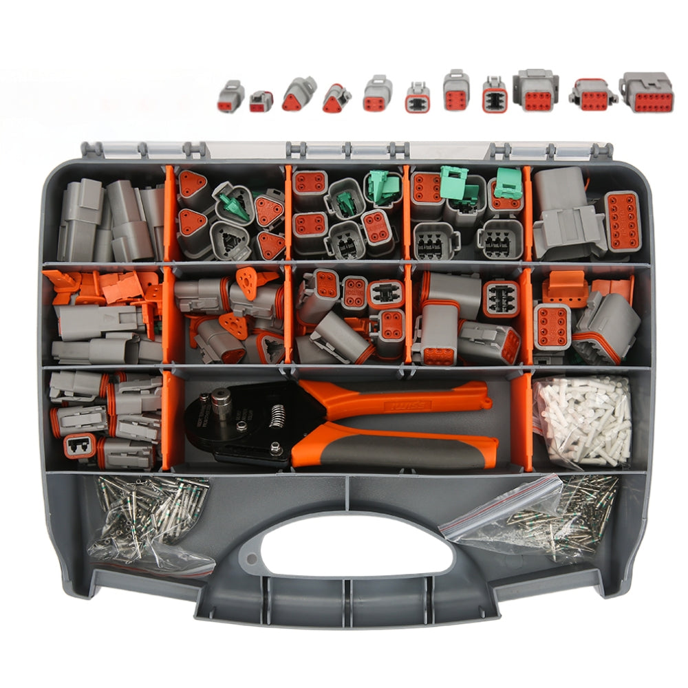 1600Pc Dt Connector Plug With Genuine Deutsch Crimp Tool Auto Marine Other Auto Tools & Supplies