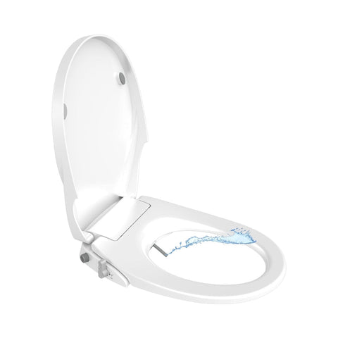 Non Electric Bidet Toilet Seat O Cover Bathroom Dual Nozzle Spray Water Wash Toilet Seats
