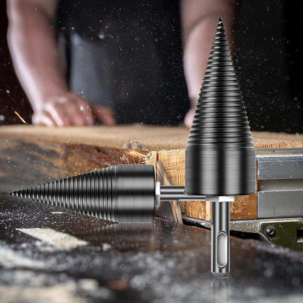 Detachable Firewood Splitter Drill Bits Woodworking Log Fireplace & Stove Accessories