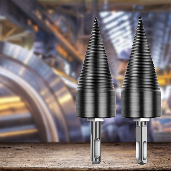 Detachable Firewood Splitter Drill Bits Woodworking Log Fireplace & Stove Accessories