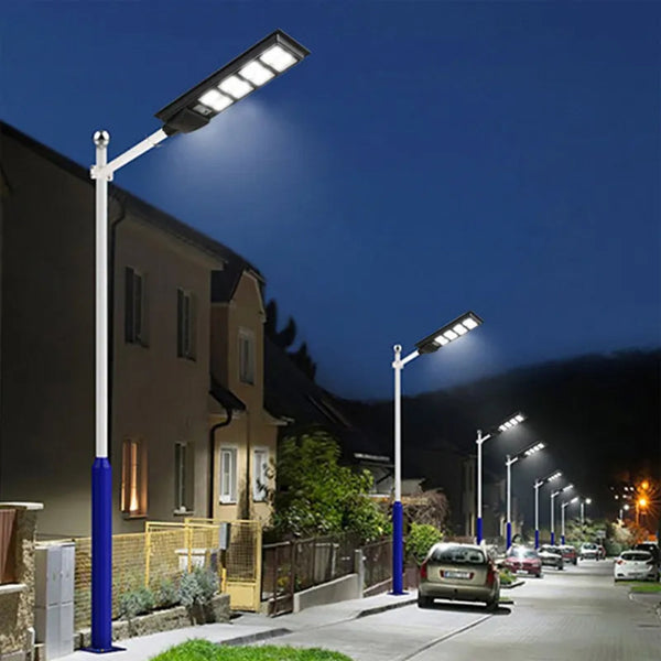 Solar Street Led Light Radar Sensor Remote Outdoor Garden Yard Flood Wall Lamp Wall & Ceiling Lights