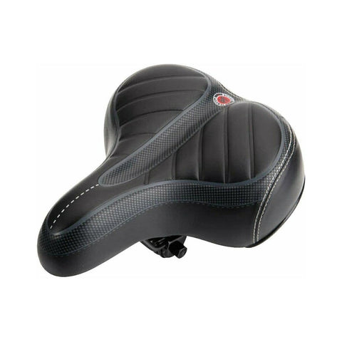 Wide Big Bum Bike Bicycle Gel Cruiser Comfort Saddle Seat Black Saddles & Seats