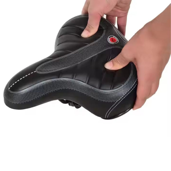 Wide Big Bum Bike Bicycle Gel Cruiser Comfort Saddle Seat Black Saddles & Seats