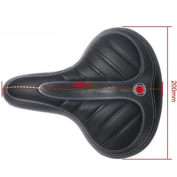 Wide Big Bum Bike Bicycle Gel Cruiser Comfort Saddle Seat Black Saddles & Seats