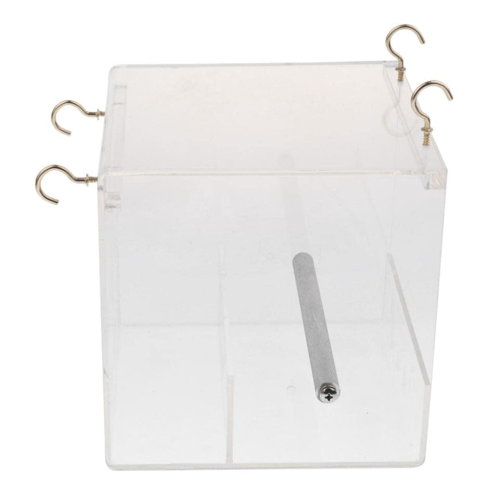 Automatic Acrylic Parrot Feeder Tidy Seed Bird Feeders