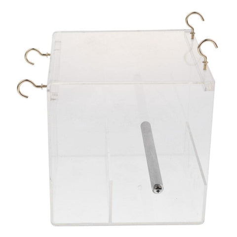 Automatic Acrylic Parrot Feeder Tidy Seed Bird Feeders