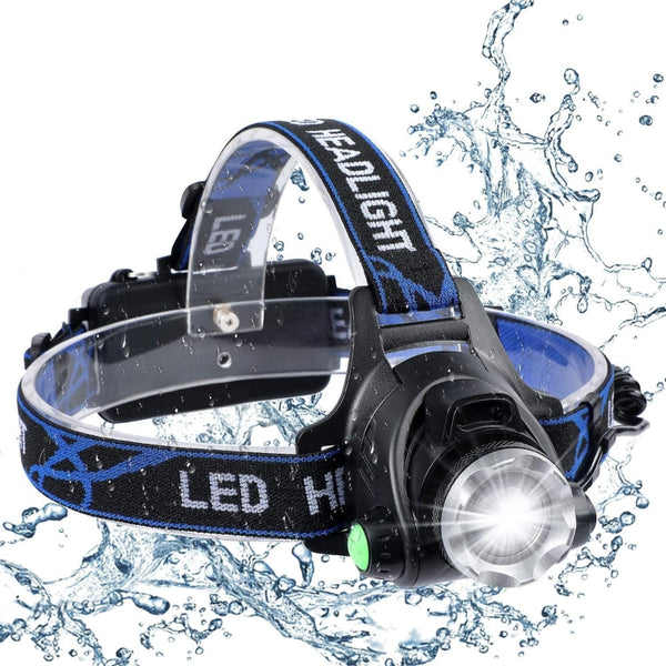 Led Head Torch Headlight Camping Headlamp Rechargeable Waterproof Fishing Light Head Torches