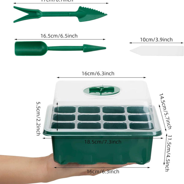 Plant Seed Grow Box Propagation Nursery Seedling Starter Tray Seed Starter