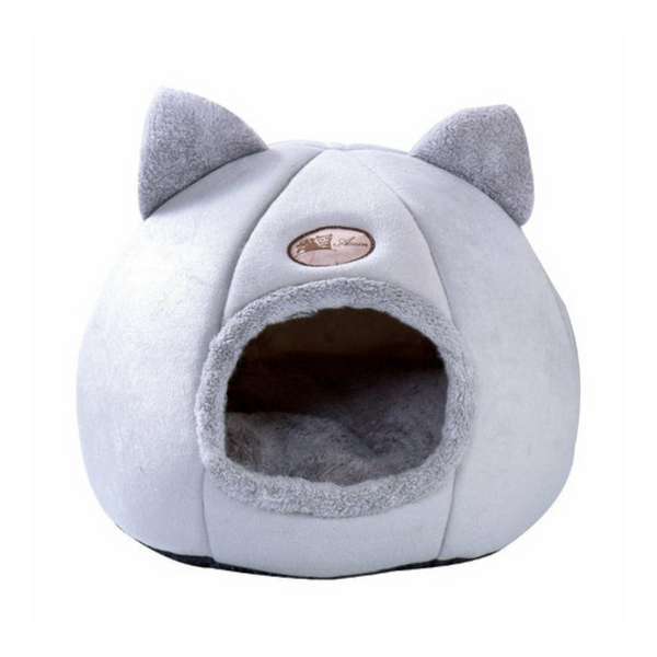 2024 Cat House Bed Soft Washable Grey 36Cm Pet Beds