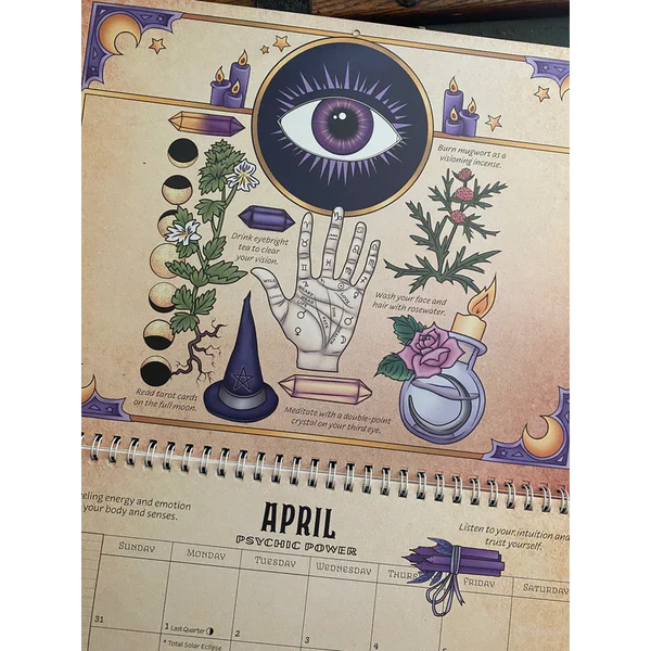 Calendars (current) 2024 Decorative Black Magic Calendar Festivals