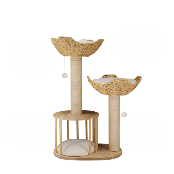 3 Tier Cat Climbing Tree Indoor Kittens Activity Center Tower With Scratching Post Furniture & Scratchers