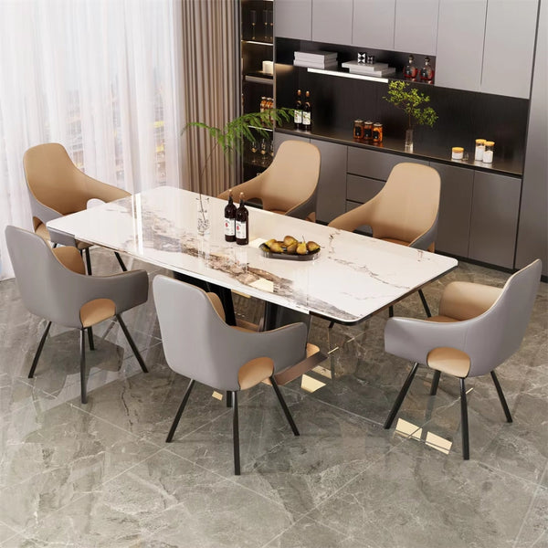 Set Of 2 Swivel With Armrest Modern Living Room Accent Dining Chairs