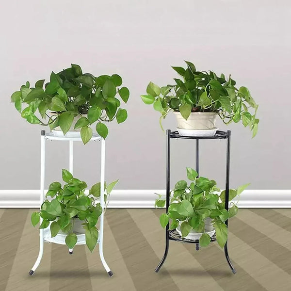 2 Tier Metal Plant Stand For Indoor And Outdoor Decoration Plant Stands