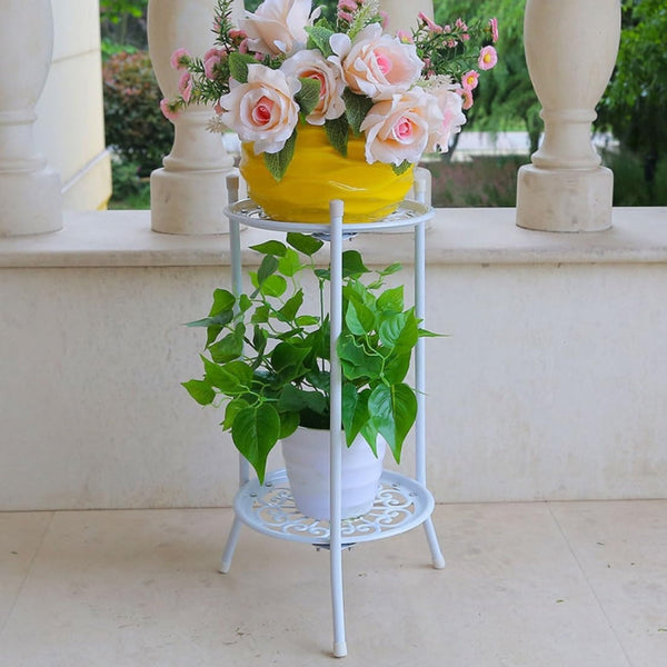 2 Tier Metal Plant Stand For Indoor And Outdoor Decoration Plant Stands