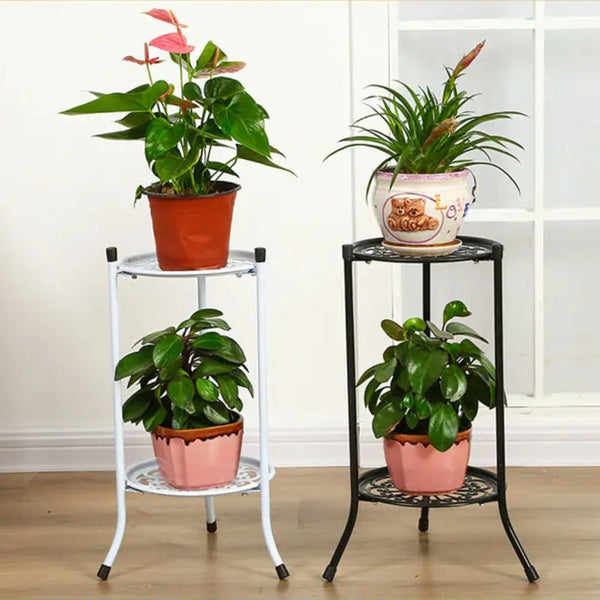 2 Tier Metal Plant Stand For Indoor And Outdoor Decoration Plant Stands