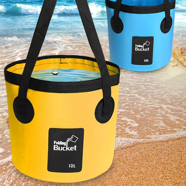 12L Folding Bucket Portable Outdoor Travel Essential Picnic Accessories