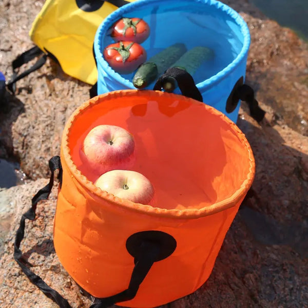 12L Folding Bucket Portable Outdoor Travel Essential Picnic Accessories