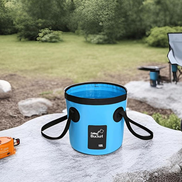 12L Folding Bucket Portable Outdoor Travel Essential Picnic Accessories