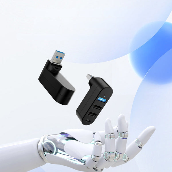 4 In 1 Usb Data Hub 180 Degree Rotatable Usb Cables Hubs & Adapters