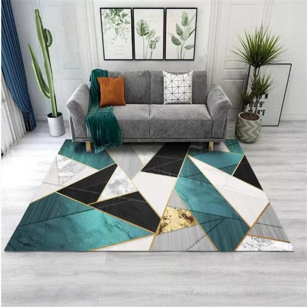 Washable Flannel Area Large Non Slip Carpet Rugs