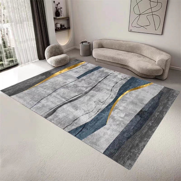 Washable Flannel Area Large Non Slip Carpet Rugs