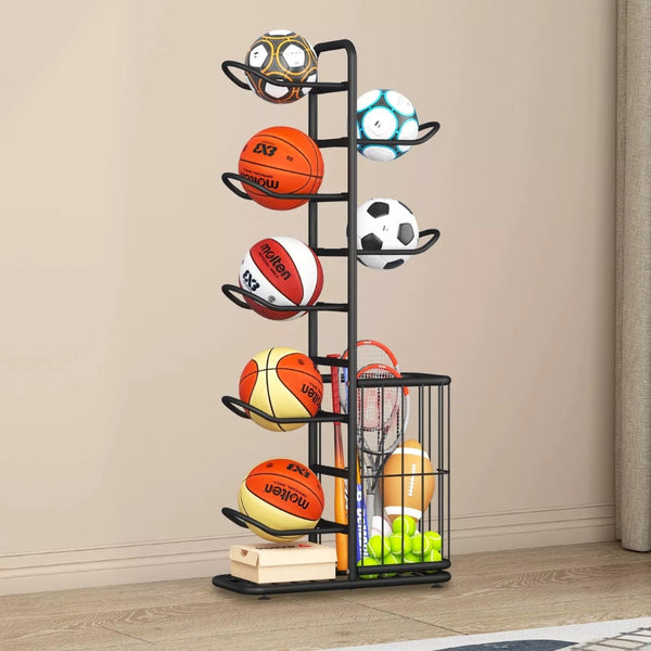 Sport Balls Storage Rack Organise Display Stand Holder Storage Units