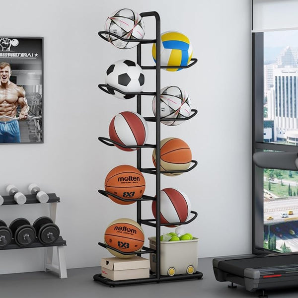 Sport Balls Storage Rack Organise Display Stand Holder Storage Units