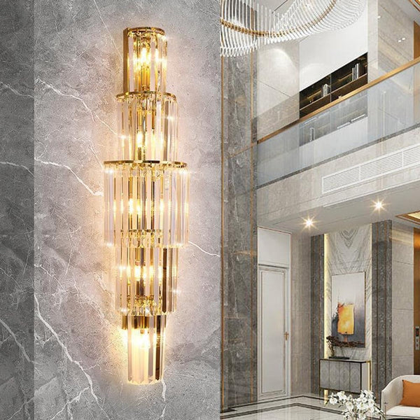 3 Layers Crystal Wall Lamp Sconce Light Lamps