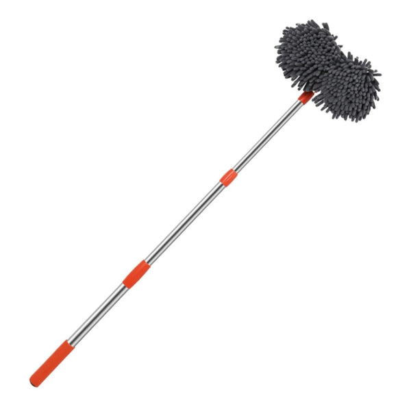 Car Wash Mop With Double Brush Head And Telescopic Handle Mop & Broom Accessories
