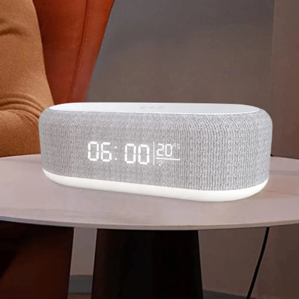 Wireless Fast Charging Digital Alarm Clock With Temperature Display Alarm Clocks & Clock Radios
