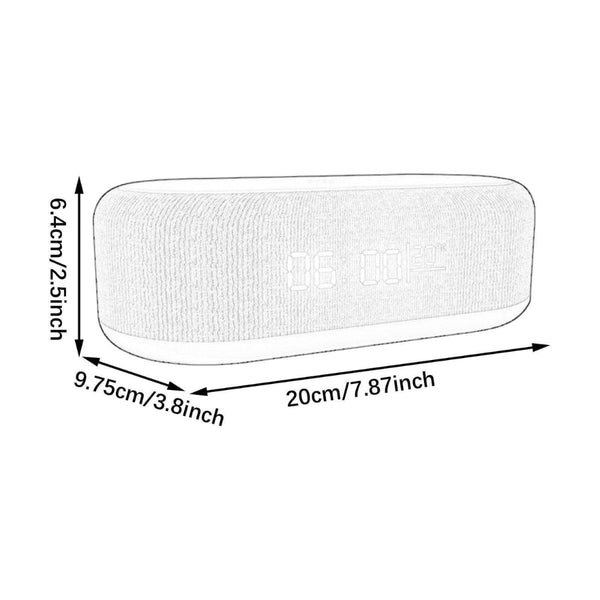 Wireless Fast Charging Digital Alarm Clock With Temperature Display Alarm Clocks & Clock Radios