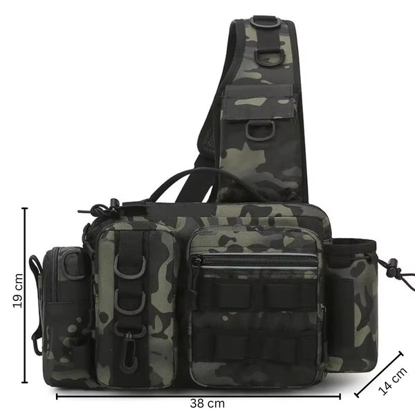 Fishing Tackle Backpack With Rod Holder And Gear Storage Tackle Boxes & Bags