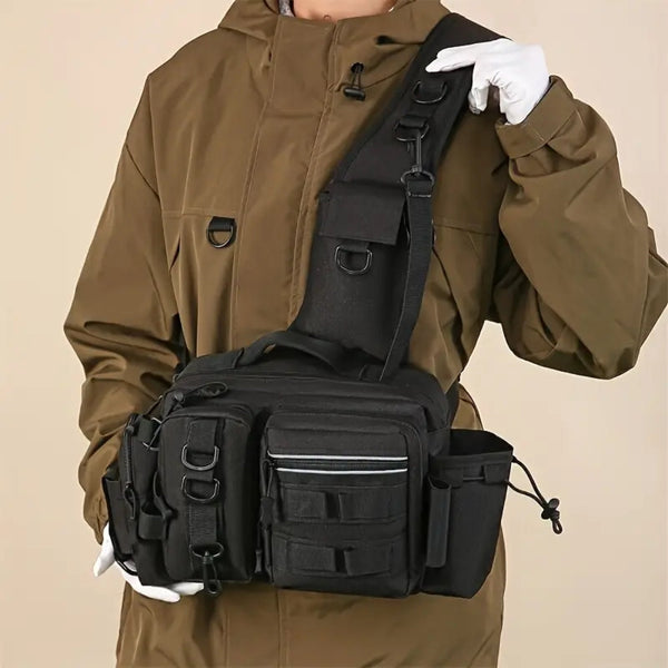 Fishing Tackle Backpack With Rod Holder And Gear Storage Tackle Boxes & Bags